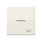 JUNG - Wippe 1fach mit Lichtleiter, Symbol Licht, Duroplast, Serie AS, weiss