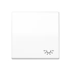 JUNG - Wippe 1fach, Symbol Licht, Duroplast, Serie AS, alpinweiss