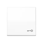 JUNG - Wippe, Symbol Tür, Duroplast, Serie AS, alpinweiss