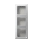 JUNG - Aufputz-Kappe 3fach, Serie AS, aluminium