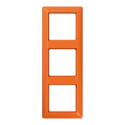 JUNG - Rahmen 3fach, Thermoplast, AS 500, orange (für ZSV)