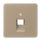 JUNG - Abdeckung für IAE/UAE-Anschlussdosen 1 x 8-polig, Alu, gold-bronze