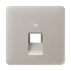 JUNG - Abdeckung für IAE/UAE-Anschlussdosen 1 x 8-polig, Aluminium , Serie CD, platin