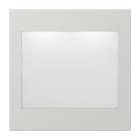 JUNG - LED-Lichtsignal, weiss und blau, Serie LS, lichtgrau (lackiertes Aluminium)