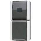 JUNG - SCHUKO-Steckdose 16 A 250V ~ mit Taster 10A 250V ~, WG 800