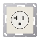 JUNG - Steckdose, US-Norm NEMA, 20 A 125 V ~, Schraubklemmen, o.Krallen,  weiss