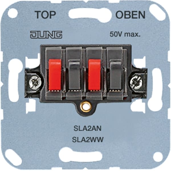 JUNG - Stereo-Lautsprecher-Anschlussdose 25 V ~, 60 V DC, anthrazit