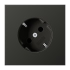 JUNG - SCHUKO-Steckdose 45°, 16 A 250V ~, Aluminium lackiert, Serie LS, anthrazit