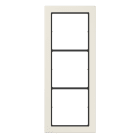 JUNG - Rahmen, 3-fach, FLAT DESIGN, weiss