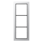 JUNG - Rahmen, 3-fach, FLAT DESIGN, Aluminium