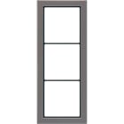 JUNG - Rahmen, 3-fach, FLAT DESIGN, anthrazit (lackiertes Aluminium)