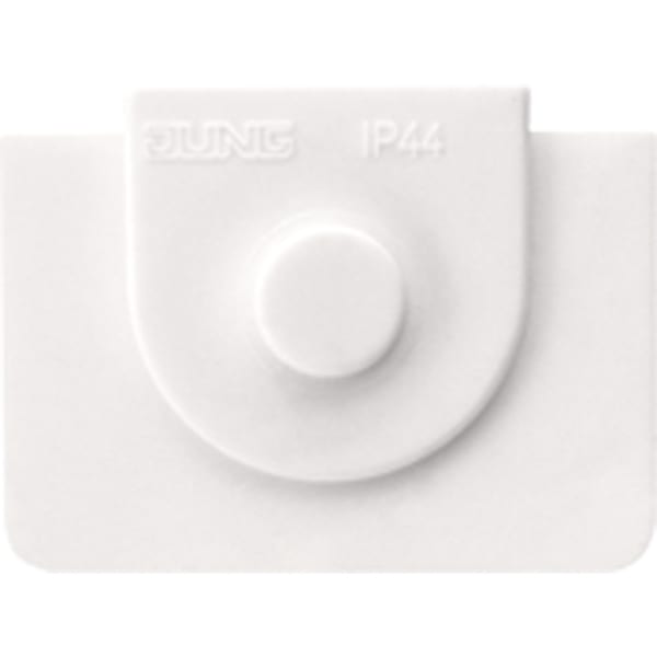 JUNG - Kabel-Einführungsschieber für Aufputz-Kappen, Thermoplast, alpinweiss