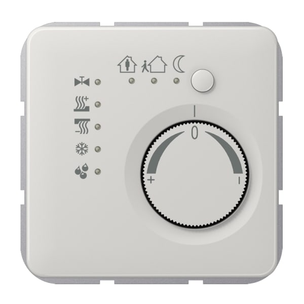 JUNG - KNX Stetigregler mit integrierter Tasterschnittstelle 4fach, Serie CD, lichtgrau