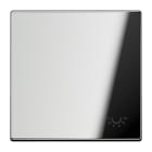 JUNG - Wippe 1fach, Symbol Licht, Metall verchromt, Serie LS, glanzchrom