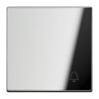 JUNG - Wippe 1fach, Symbol Klingel, Metall verchromt, Serie LS, glanzchrom