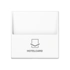 JUNG - Hotelcard-Schalter (ohne Taster-Einsatz), Hotelcard, Serie AS/A, alpinweiss