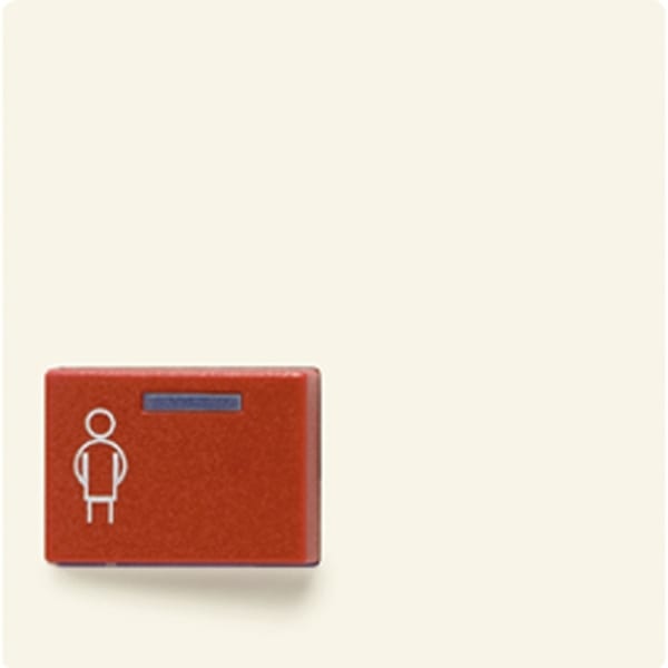 JUNG - Abdeckung für Ackermann, Typ 73022 A 2, rot, Serie AS, weiss