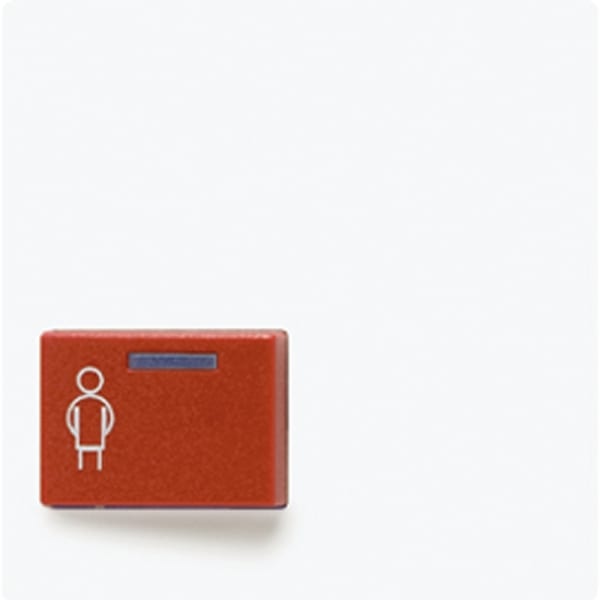 JUNG - Abdeckung für Ackermann, Typ 73022 A 2, rot, Serie AS, alpinweiss