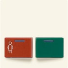 JUNG - Abdeckung für Ackermann, Typ 73642 B2, rot, grün, Serie AS/A, weiss