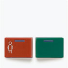 JUNG - Abdeckung für Ackermann, Typ 73642 B2, rot, grün, Serie AS/A, alpinweiss