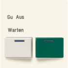 JUNG - Abdeckung für Ackermann, Typ 73642 B – Dienstzimmereinheit –, weiss, grün
