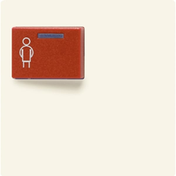 JUNG - Abdeckung für Ackermann, Typ 73073 F, rot, Serie AS, weiss