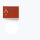 JUNG - Abdeckung für Ackermann, Typ 73071, 73075 A, rot, Serie AS/A, alpinweiss