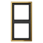 JUNG - Rahmen 2fach, Metall goldfarben PVD-beschichtet, LS 990, goldfarben