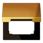 JUNG - Klappdeckel mit Rückstellfeder, Metall gold PVD-beschichtet, gold