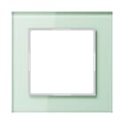 JUNG - Glasrahmen 1fach, Glas, A CREATION, mattweiss