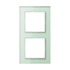 JUNG - Glasrahmen 2fach, Glas, A CREATION, mattweiss