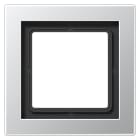 JUNG - Rahmen 1fach, senkrechte und waagerechte Montage, LS-DESIGN, Aluminium