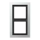 JUNG - Rahmen 2fach, senkrechte und waagerechte Montage, LS-DESIGN, Aluminium