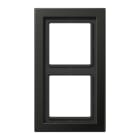 JUNG - Rahmen 2fach, Aluminium lackiert, LS-DESIGN, anthrazit (lackiertes Aluminium)