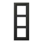 JUNG - Rahmen 3fach, Aluminium lackiert, LS-DESIGN, anthrazit (lackiertes Aluminium)