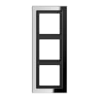 JUNG - Rahmen 3fach, Metall verchromt, LS-DESIGN, glanzchrom