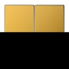 JUNG - Wippe 2fach, Metall mit echter Goldauflage, Serie LS, vergoldet