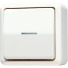 JUNG - Wipp-Kontrollschalter, Universal Aus-Wechsel, 10AX 250V ~, AP 600, weiss