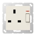 JUNG - Abschaltbare Steckdose mit Kontrollschalter, 13 A 250V ~, BS 1363-1, 4 mm2