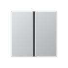 JUNG - Tastensatz 1fach, F40, Serie A, aluminium