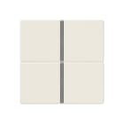 JUNG - Tastensatz 4fach, F40, Serie AS, weiss