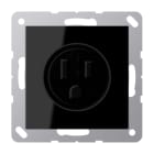 JUNG - Steckdose, US-Norm NEMA, 15 A 125 V ~, Schraubklemmen, o.Krallen, schwarz