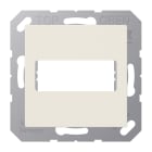 JUNG - Abdeckung für 1 D-Subminiatur-Steckverbinder, 9-/15-polig, Serie AS, weiss