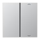JUNG - Taste 1fach, mit Pfeilsymbolen, F40, Serie LS, Aluminium