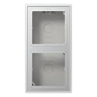 JUNG - Aufputz-Kappe 2fach, Serie LS, Aluminium