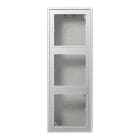JUNG - Aufputz-Kappe 3fach, Serie LS, Aluminium