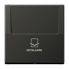 JUNG - Hotelcard-Schalter (ohne Taster-Einsatz), Hotelcard, Serie LS, anthrazit