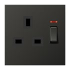 JUNG - Abschaltbare Steckdose mit Kontrollschalter, 13 A 250V ~, BS 1363-1, 4 mm2