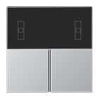 JUNG - Tastensatz 3fach, F40 Raumcontroller, Serie LS, Aluminium