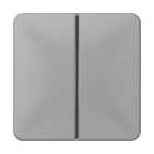 JUNG - Tastensatz 1fach, F40, Serie CD, grau